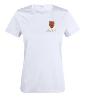 Koovee taitoluistelu naisten tekninen t-paita - valkoinen